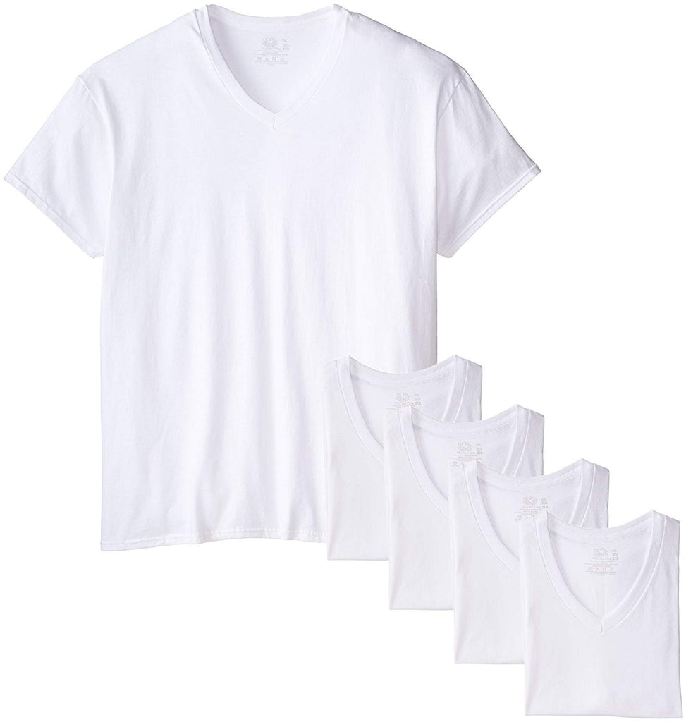 Fruit of the Loom Men's Stay Tucked V-Neck T-Shirt