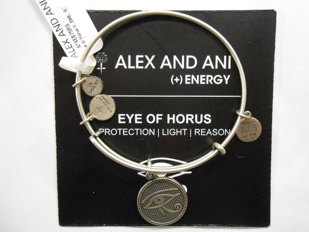 Alex and Ani Eye of Horus II Rafaelian Silver Bangle Bracelet