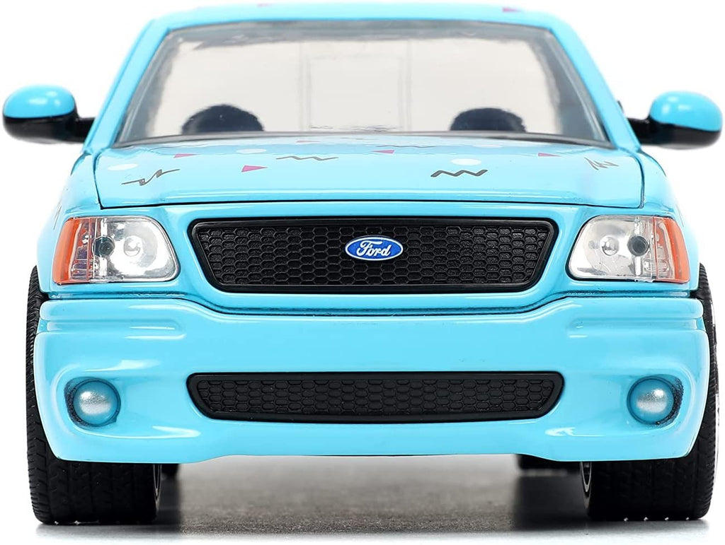 Jada Toys I Love The 90’s 1:24 1999 Ford F150 SVT Lightning Die-cast Car, Toys for Kids and Adults, Sky Blue (26136)