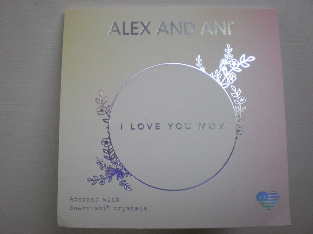 Alex and Ani I Love You Mom Set of Five Bangle Bracelet