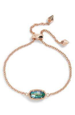 Kendra Scott Elaina Chain Bracelet in Abalone in Rose Gold