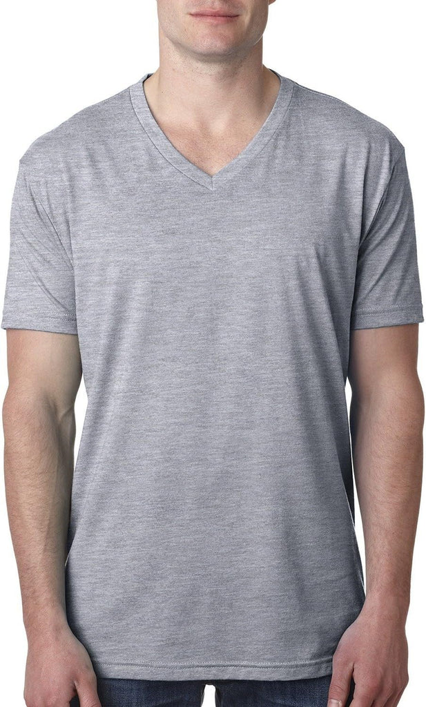 Next Level Men's CVC Combed Baby Rib Knit V-Neck T-Shirt