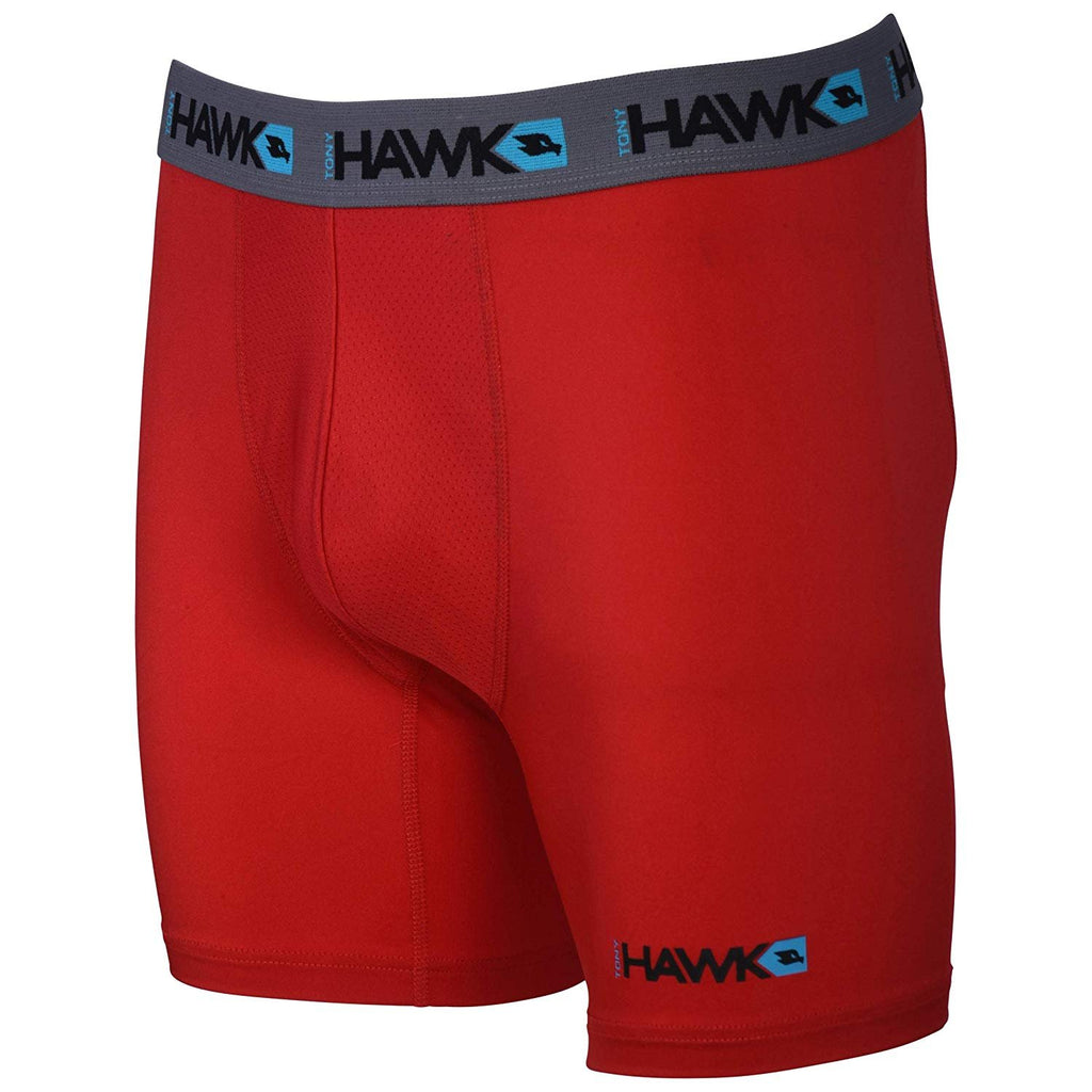 TONY HAWK Mens Performance Underwear - 3-Pack Stretch Performance Boxer Briefs Training Breathable Athletic Fit No Fly