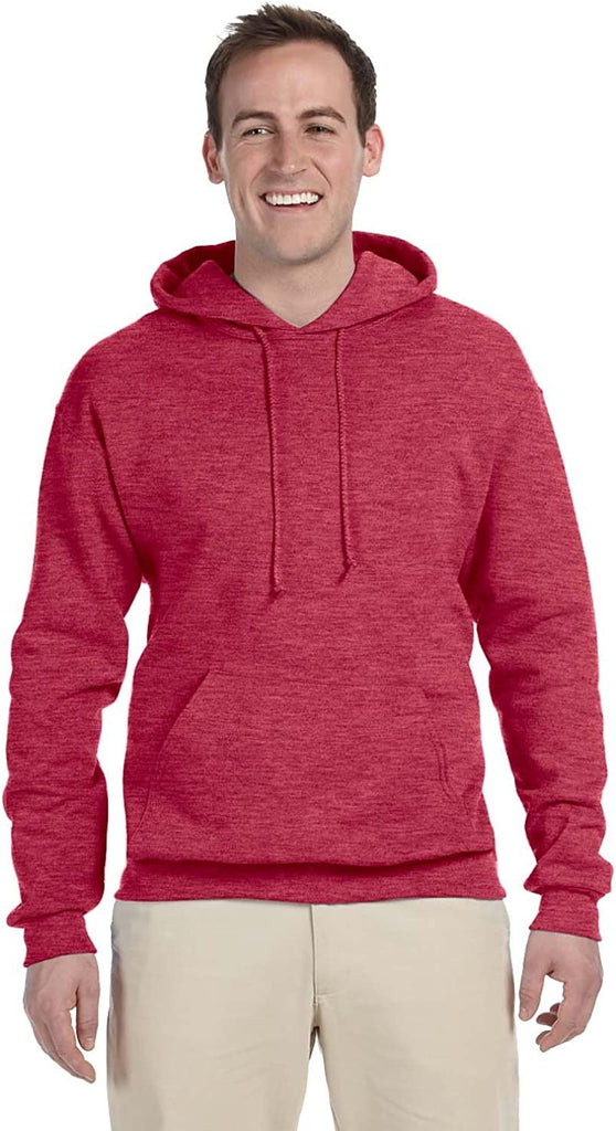 Jerzees -Men's Fleece Pullover Hoodie, Vintage Heather Red, X-Large