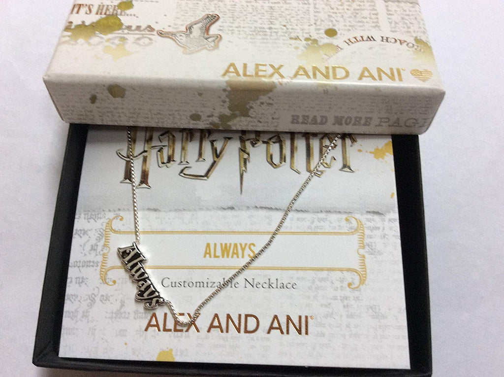 Alex and Ani Harry Potter Always 15" Adjustable Necklace Silver One Size