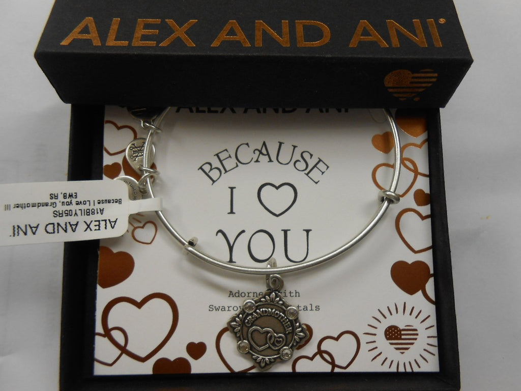 Alex and Ani Womens Because I Love You Grandmother III Bangle
