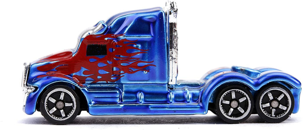 Jada Toys Transformers Nano Hollywood Rides 2016 Chevy Camaro Bumblebee, Western Star 5700XE Optimus Prime and 1977 Chevy Camaro Bumblebee, 1.75" Die-Cast Vehicles