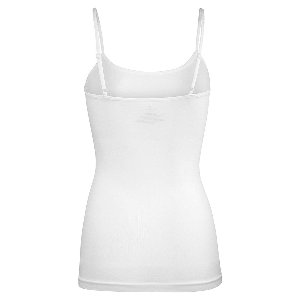 Donna Loren Women's Adjustable Spaghetti Strap Body Shaping Tank Top Camisole Shapewear, 2-Piece Set