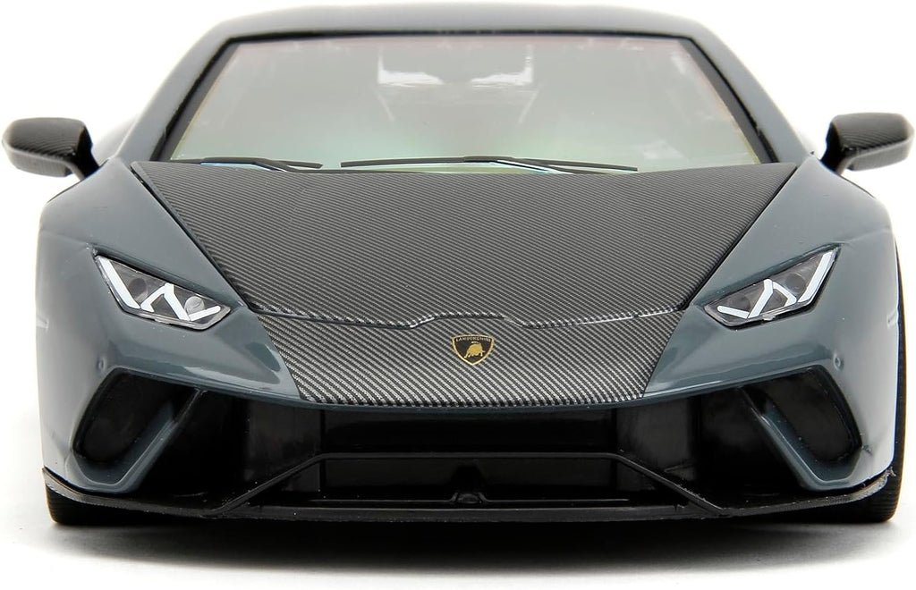 Pink Slips 1:24 Lamborghini Huracan Performante Die-Cast Car, Toys for Kids and Adults(Grey/Black Gradient)
