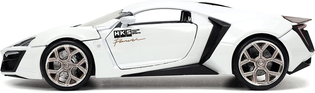 Hyper-Spec 1:24 W Motors Lykan Hypersport Die-cast Car White, Toys for Kids and Adults