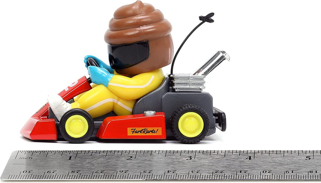 Jada Toys Fart Karts Cool Wipes Pull Back Car, 3.5” Toys for Kids Ages 6+ (32789)