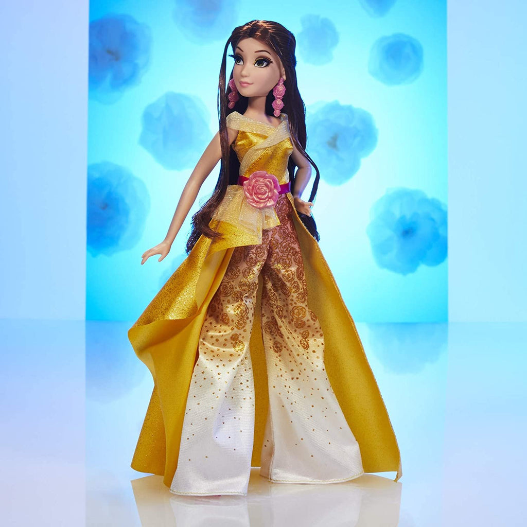 Disney Princess Style Series 08 Belle, Contemporary Style Fashion Doll with Accessories, Collectable Toy for Girls 6 Years and Up