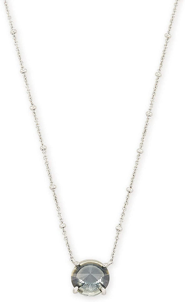 Kendra Scott Jolie Silver Pendant Necklace in Charcoal Gray Ombre