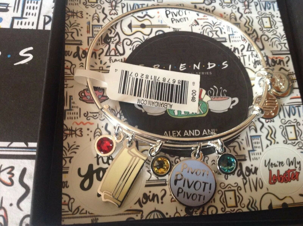 Alex and Ani Friends, Couch and Pivot Cluster Charm Bangle