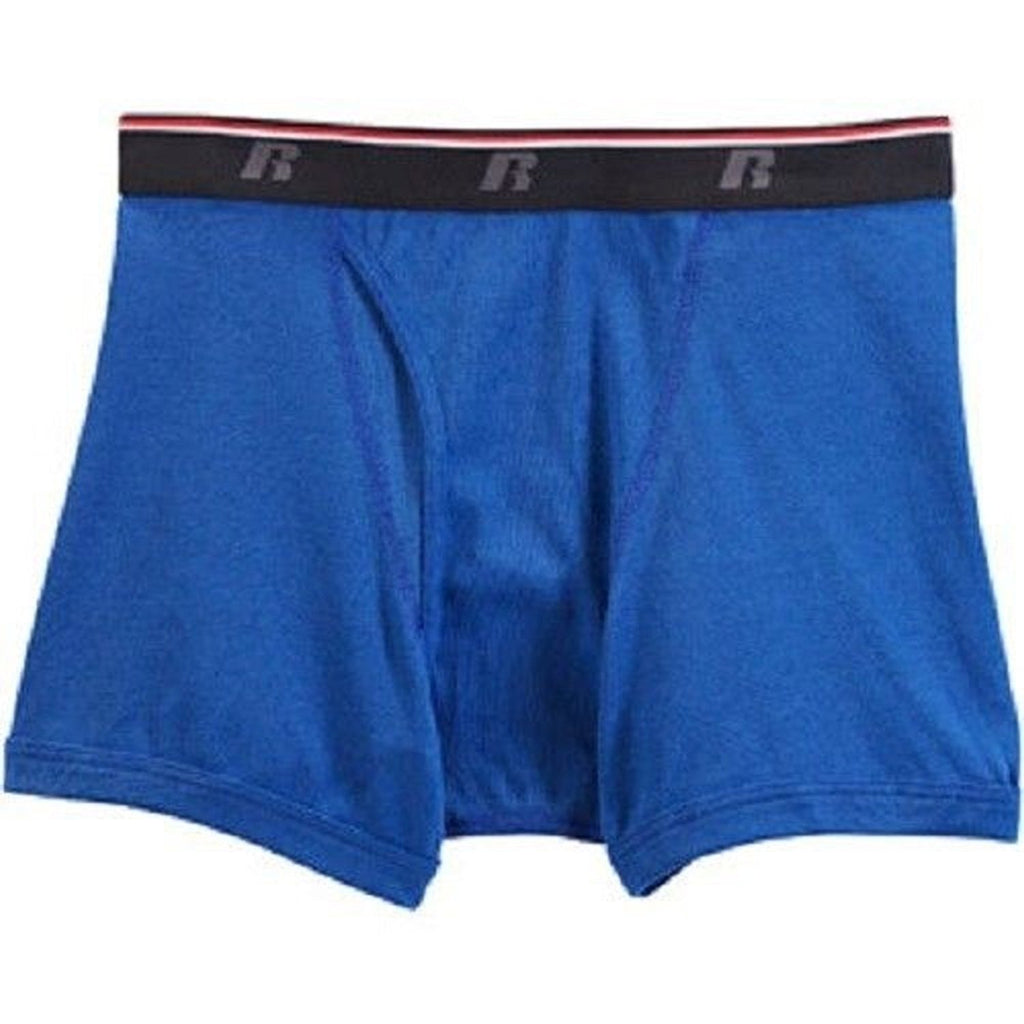 Russell Mens Comfort Performance Short Leg Boxer Briefs 6pk in