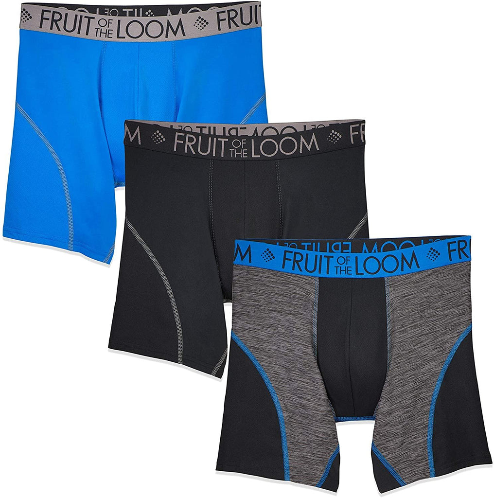 Fruit of the Loom Men's Breathable Underwear with Tri-Cool Technology - Assorted Color