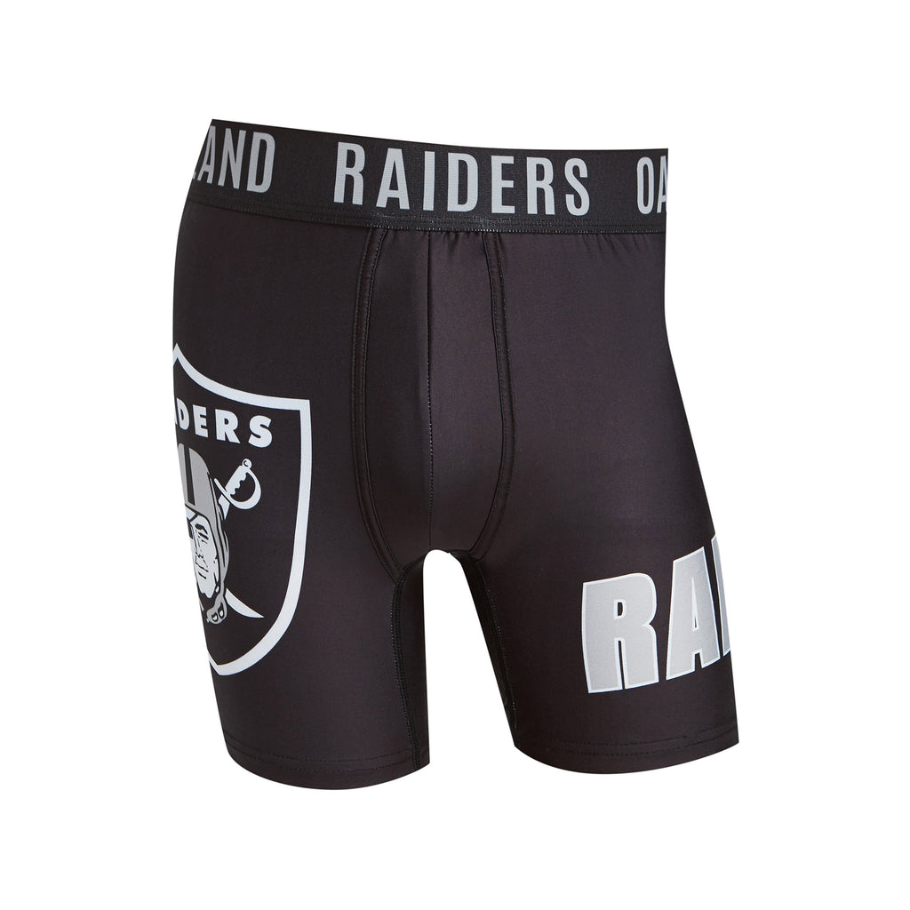 Oakland Raiders Mens Boxer Briefs NFL Performance Active Underwear M-2X