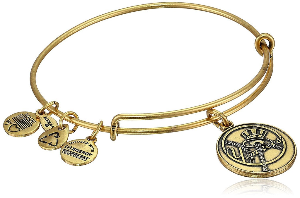 Alex and Ani "Major League Baseball" Sports Logo Expandable Wire Bangle Bracelet, 7.75"