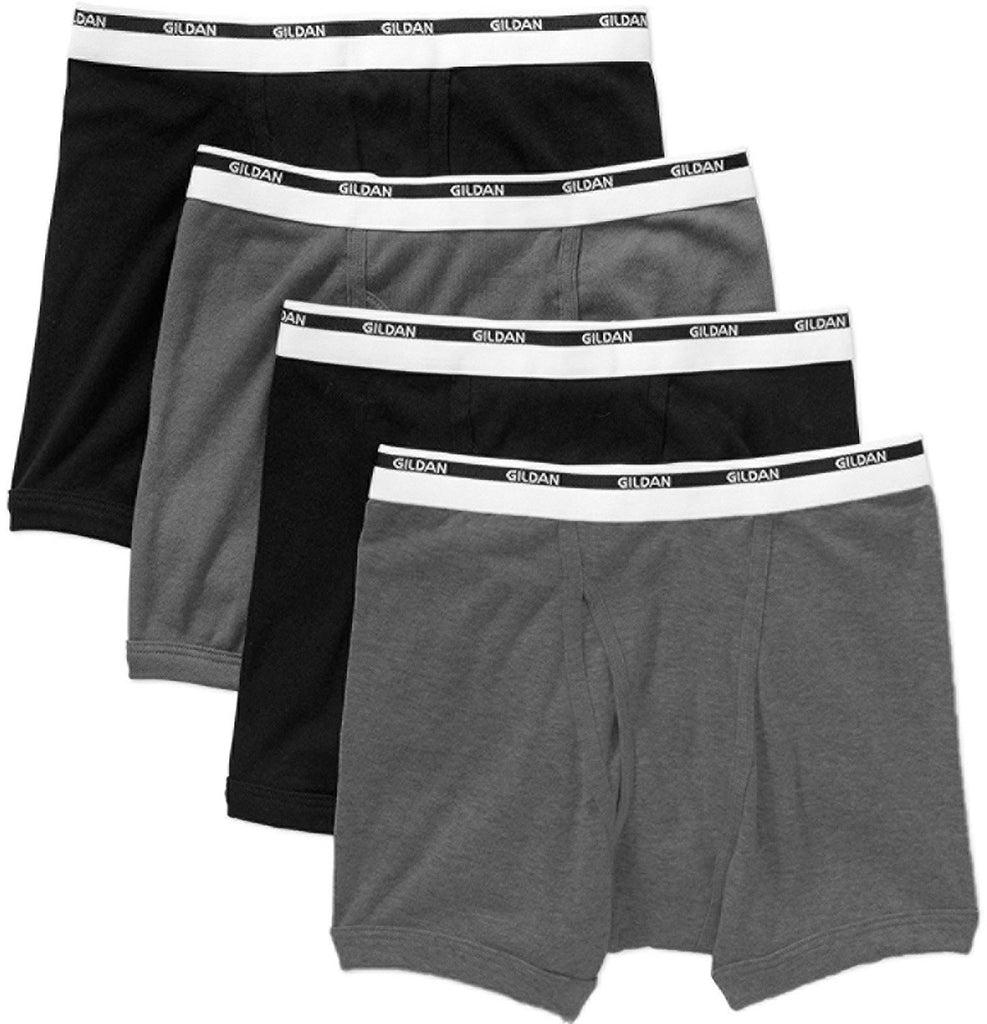 Gildan Men's Premium Cotton Boxer Briefs 4-Pack