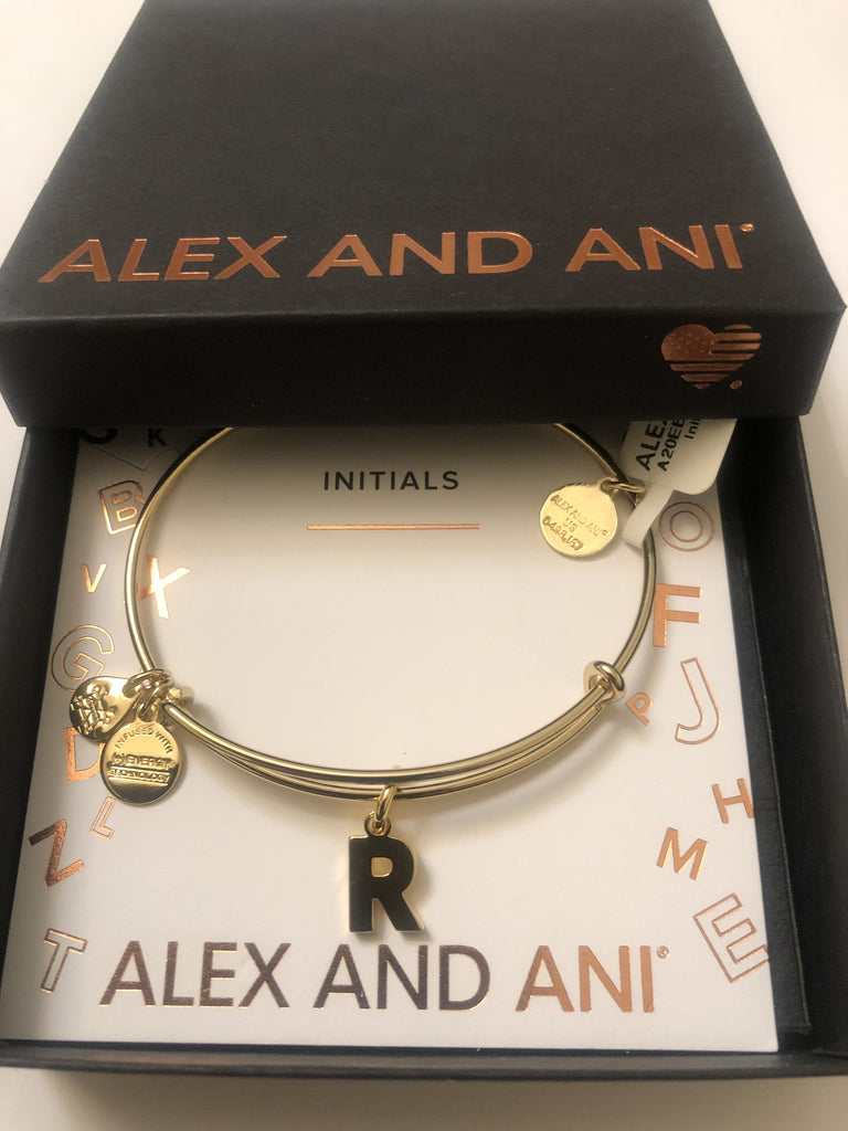 Alex and Ani Initial R III Bangle Bracelet