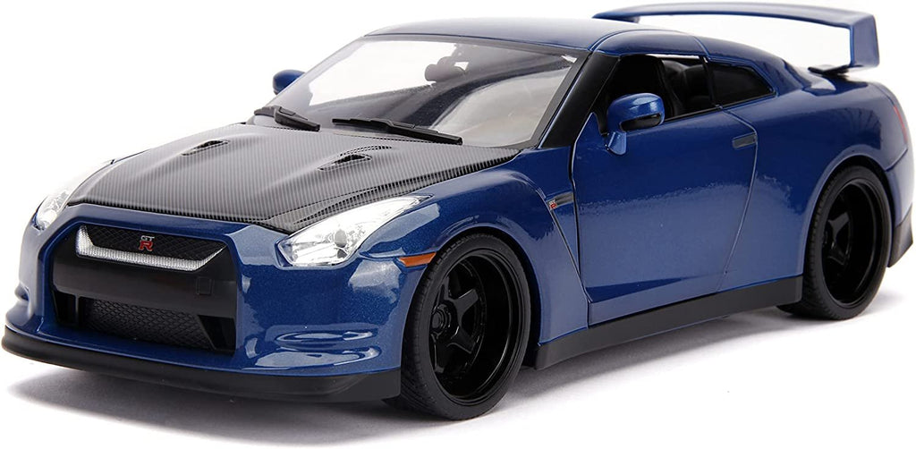 Fast & Furious 1:18 Nissan GT-R R35 & 3" Brian Figure, Toys for Kids and Adults