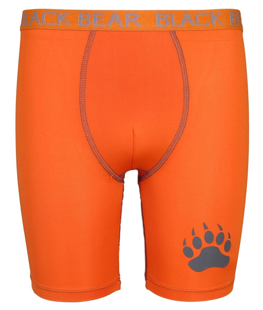 Black Bear Boysâ€™ Performance Dry-Fit Compression Long Boxer Brief (Pack of 4)