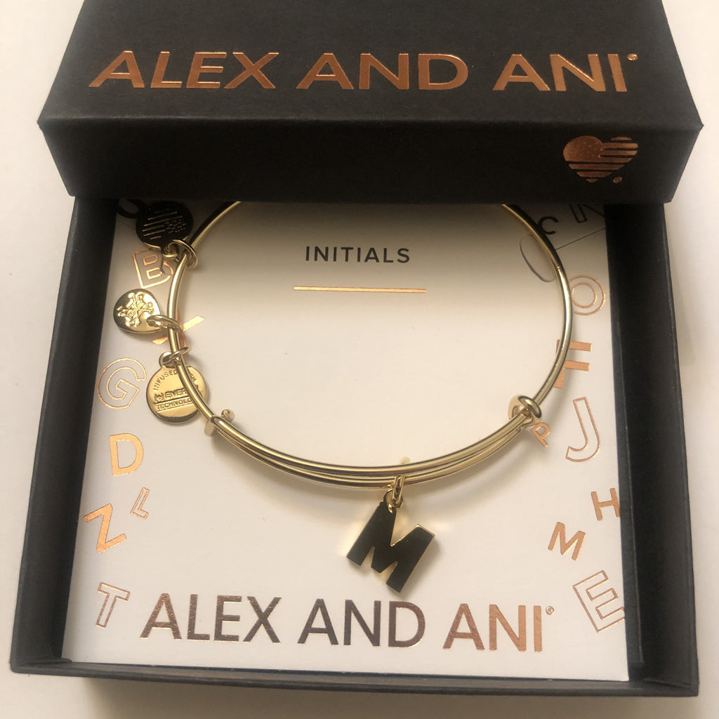Alex and Ani Initial M III Bangle Bracelet
