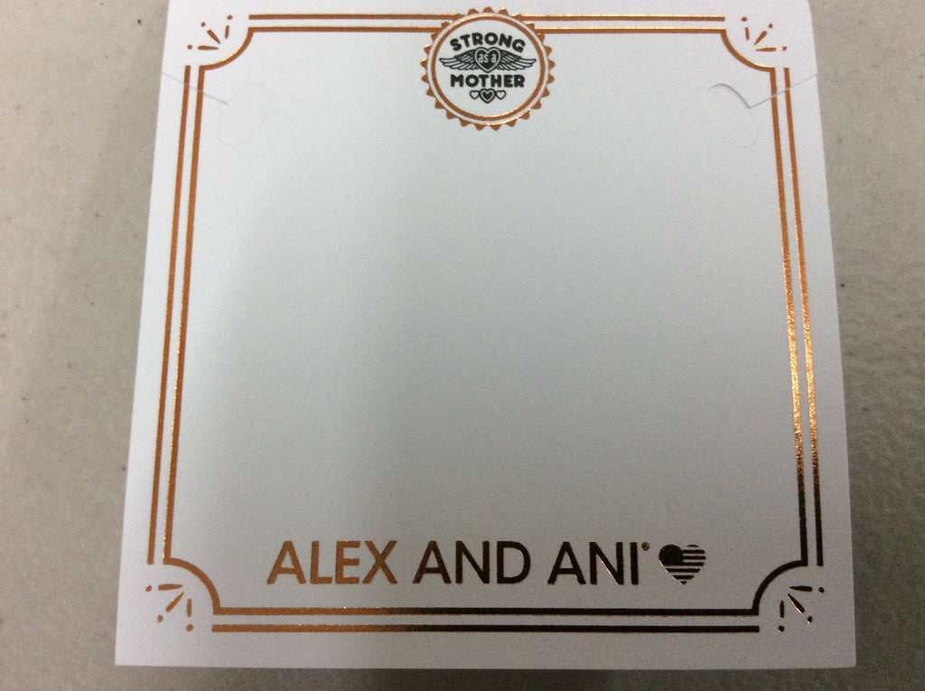 Alex and Ani Womens Color Infusion, Strong As A Mother Bangle Shiny Silver One Size