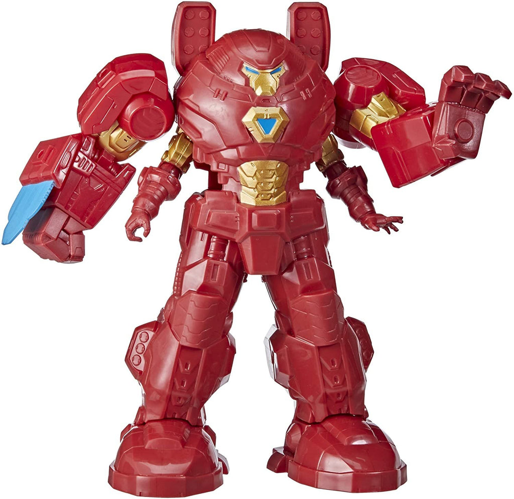 Avengers Marvel Mech Strike 8-inch Super Hero Action Figure Toy Ultimate Mech Suit Iron Man, for Kids Ages 4 and Up , Black