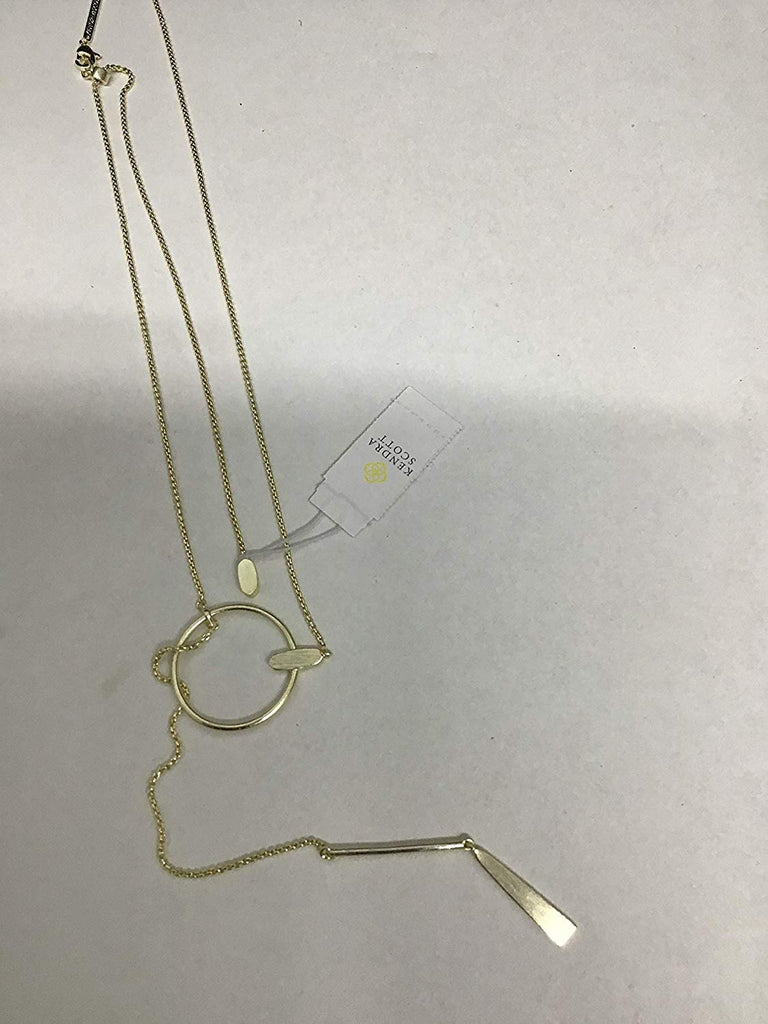Kendra Scott Tegan Necklace in Gold Metal
