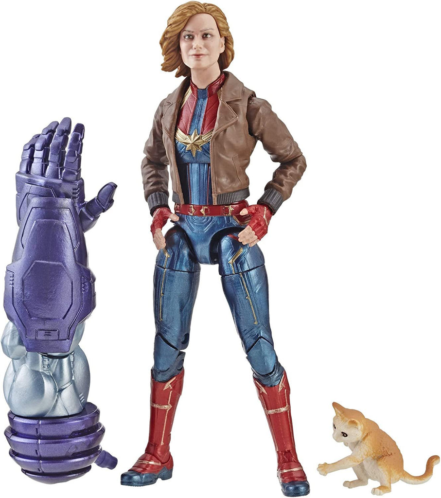 Marvel Captain Marvel 6-inch Legends Captain Marvel in Bomber Jacket Figure for Collectors, Kids, and Fans