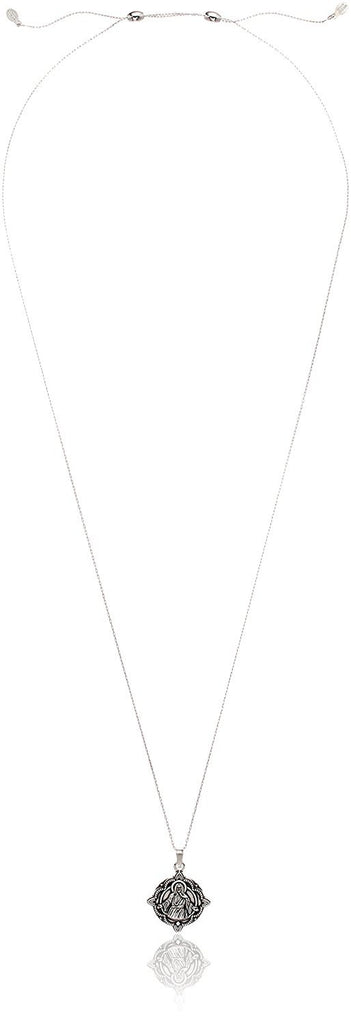 Alex and Ani Womens Jesus 32" EN, Necklace Necklace, Rafaelian Silver, Expandable