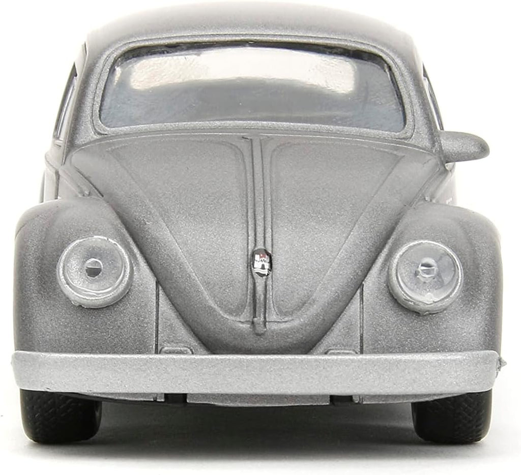 Punch Buggy 1:32 Scale 1959 Volkswagen Beetle Die-cast Car with Mini Gloves Accessory (Grey), Toys for Kids and Adults