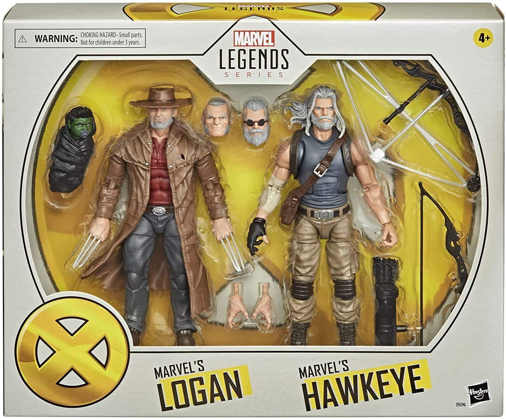 Hasbro Marvel X-Men Series 6-inch Collectible Marvel’s Hawkeye and Marvel’s Logan Action Figure Toys, Ages 4 and Up