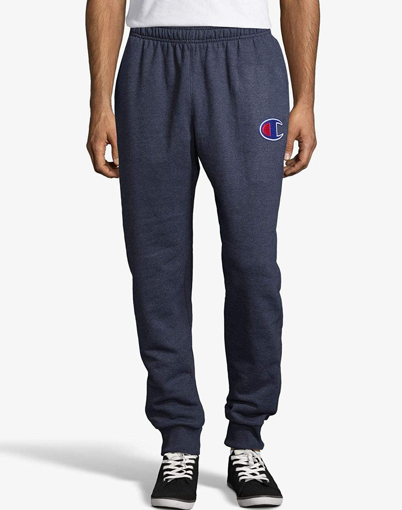 Champion Men's Powerblend Fleece Joggers, Vertical Logo