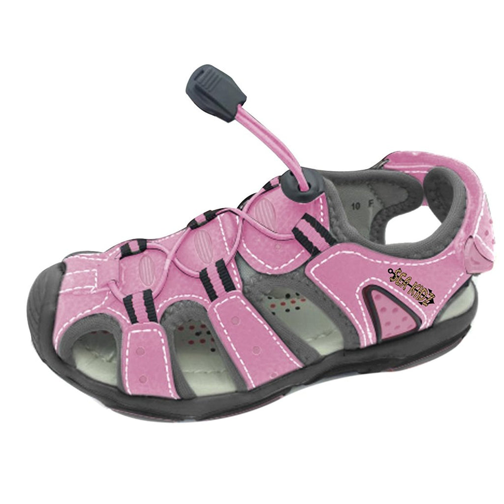 Sea Kidz Kids Children Waterproof Hiking Sport Closed Toe Athletic Sandals (Toddler/Little Kid/Big Kid)