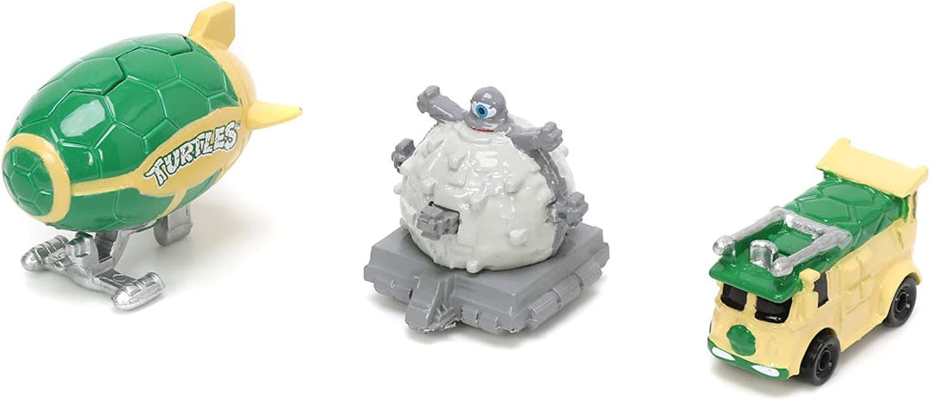 Teenage Mutant Ninja Turtles 1.65" 3-Pack Die-cast Cars, Toys for Kids and Adults