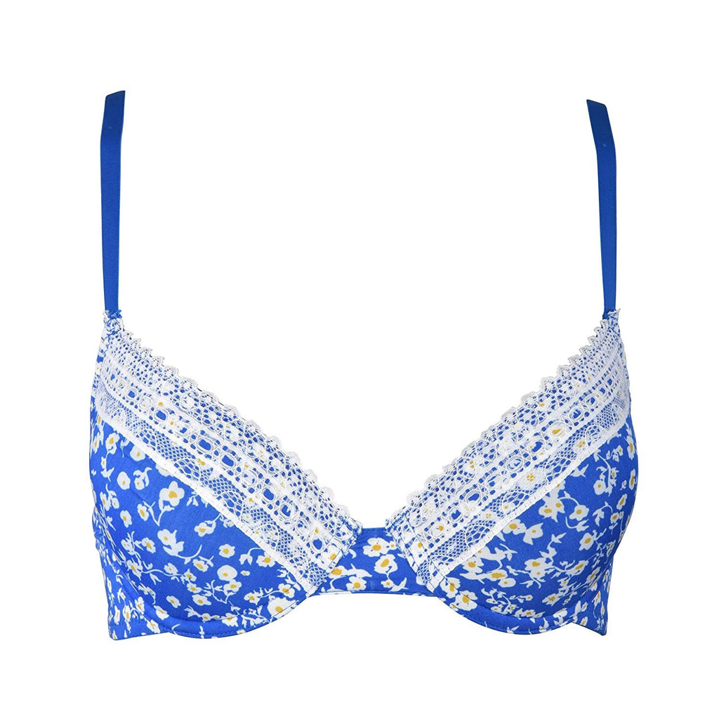 essie Women's Bras Full Coverage Lace 2-Pack Nylon/Spandex Underwire Molded