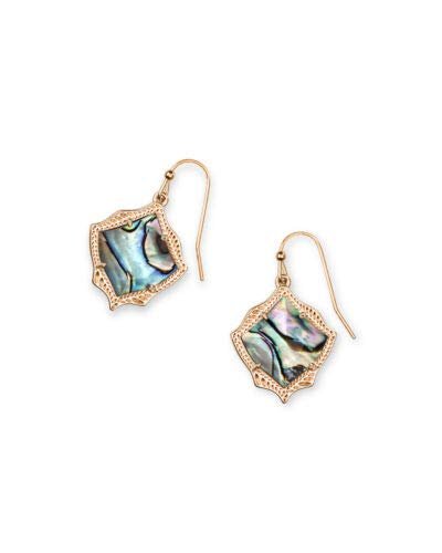 Kendra Scott Kyrie Drop Earrings in Abalone In Rose Gold