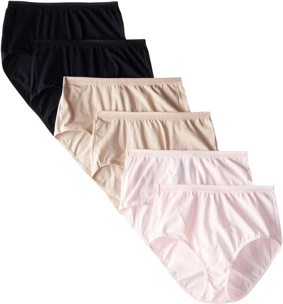 Fruit of the Loom Women's Body Tone Brief, 6-Pack, Assorted