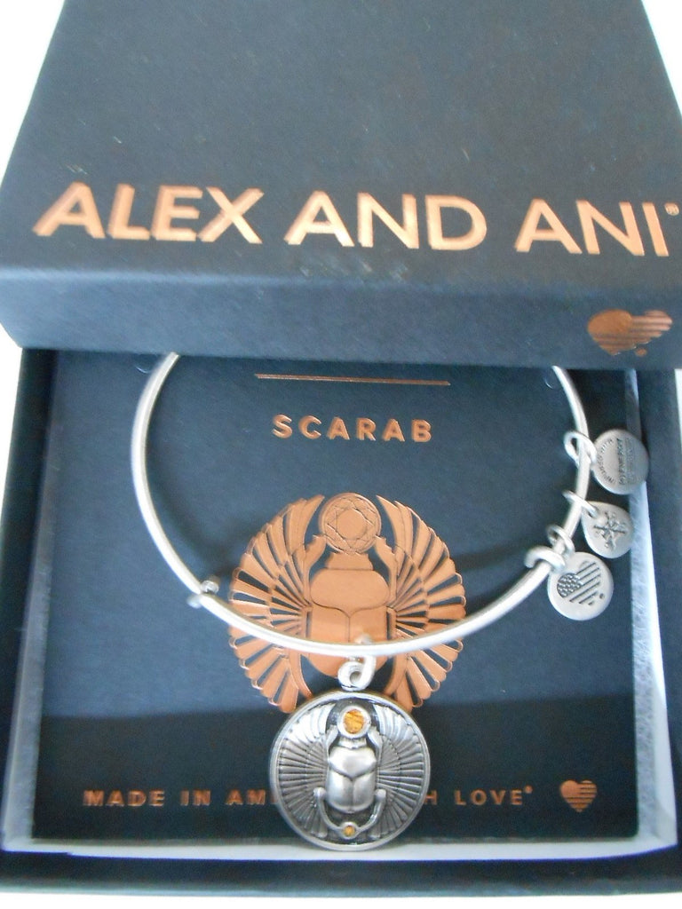 Alex and Ani Scarab Expandable Rafaelian Bangle Bracelet
