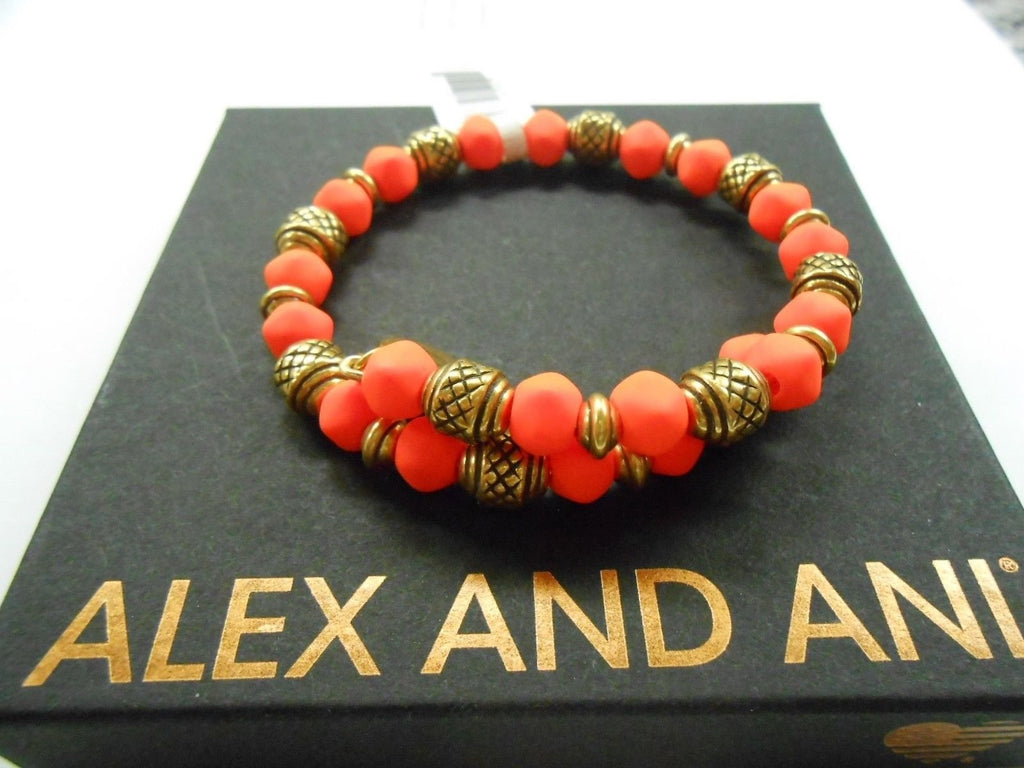 Alex And Ani Electric Wrap Mango Bangle Bracelet Rafaelian Gold