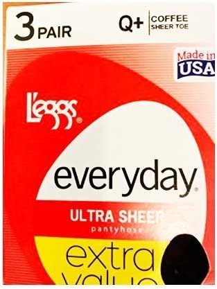 Legg’s Control Top Support Panty Hose 3 Pair Pack COFFEE