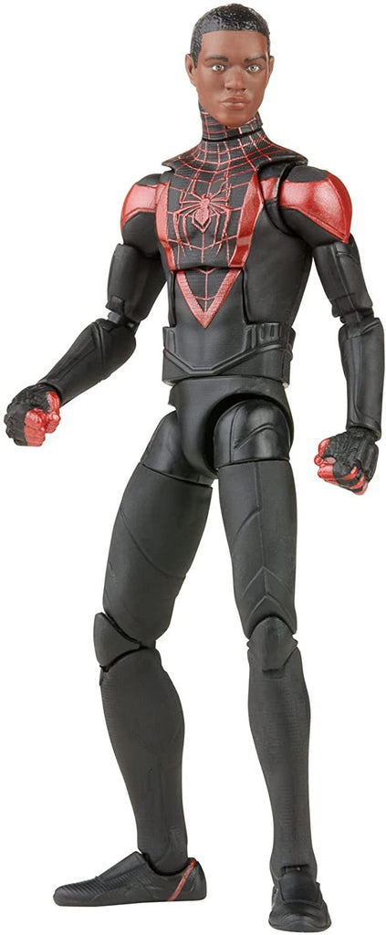 Spider-Man Marvel Legends Series Gamerverse Miles Morales 6-inch Collectible Action Figure Toy and 7 Accessories and 1 Build-A-Figure Part(s)