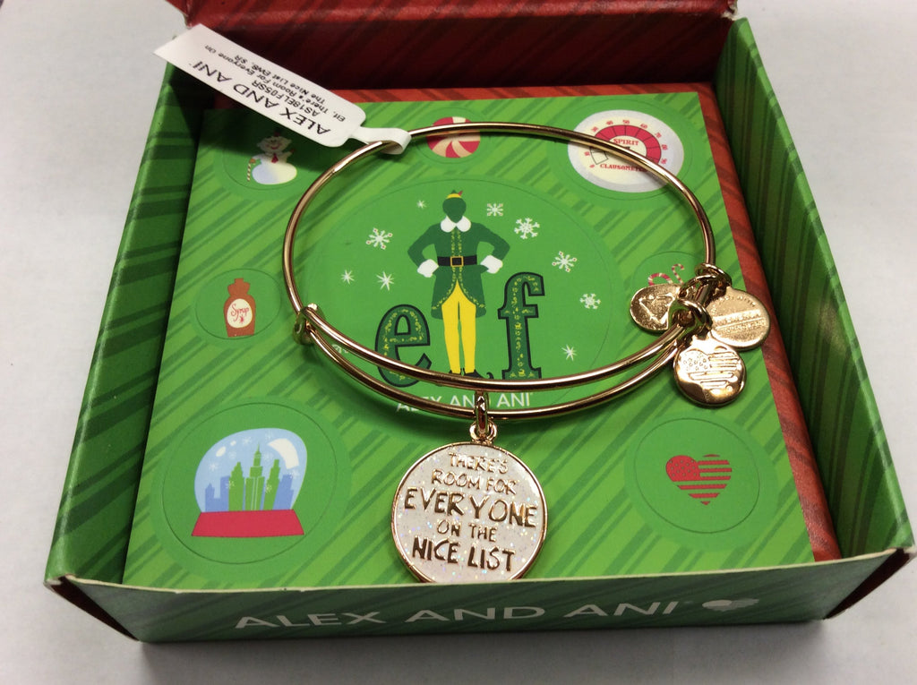 Alex and Ani Womens Elf - There's Room Everyone On The Nice List Bangle