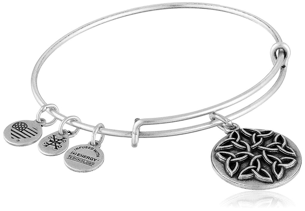 Alex and Ani Endless Knot II Expandable Rafaelian Bangle Bracelet