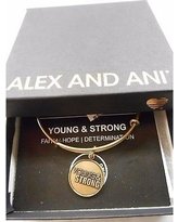 Alex and Ani "Charity By Design" Young and Strong Expandable Wire Bangle Bracelet