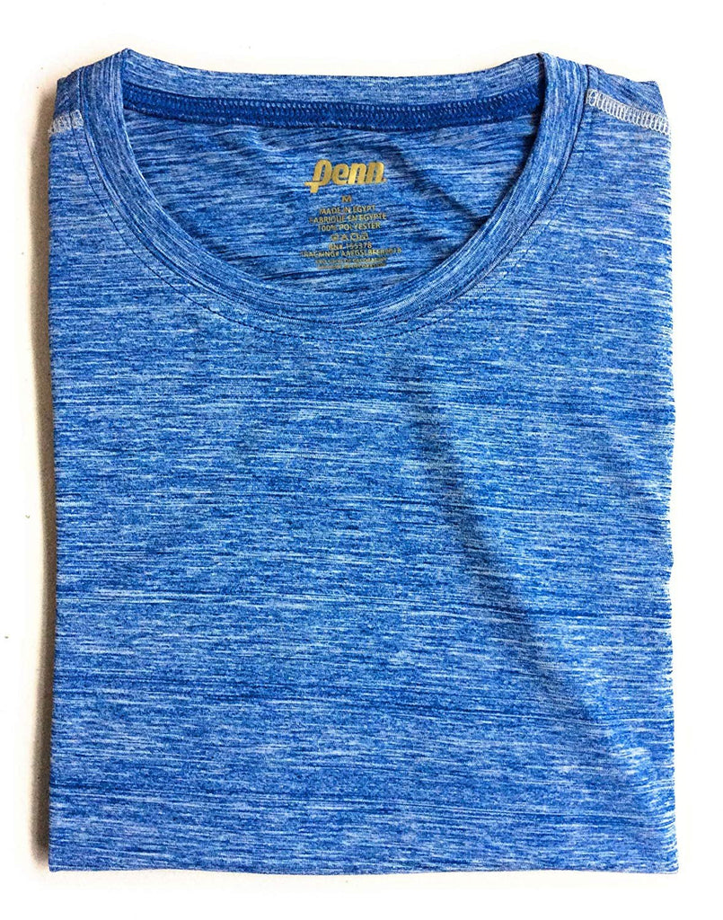 Penn Mens Performance T-Shirt Polyester/Spandex Blend Athletic Fit Tennis Shirt Gym Workout Shirt