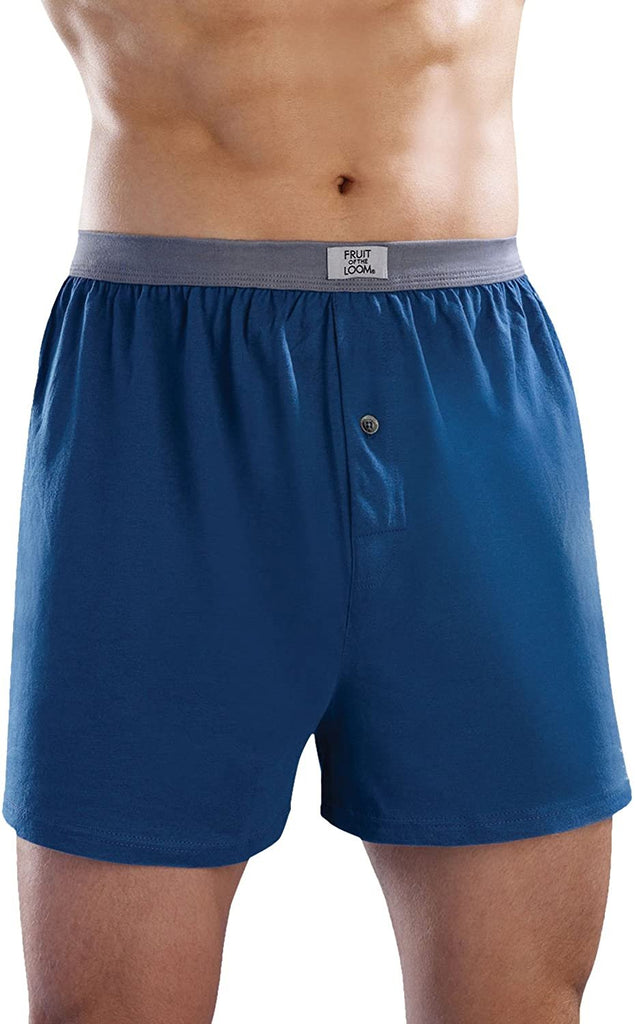 Fruit of the Loom 5pk Knit Boxers - Soft Stretch - M