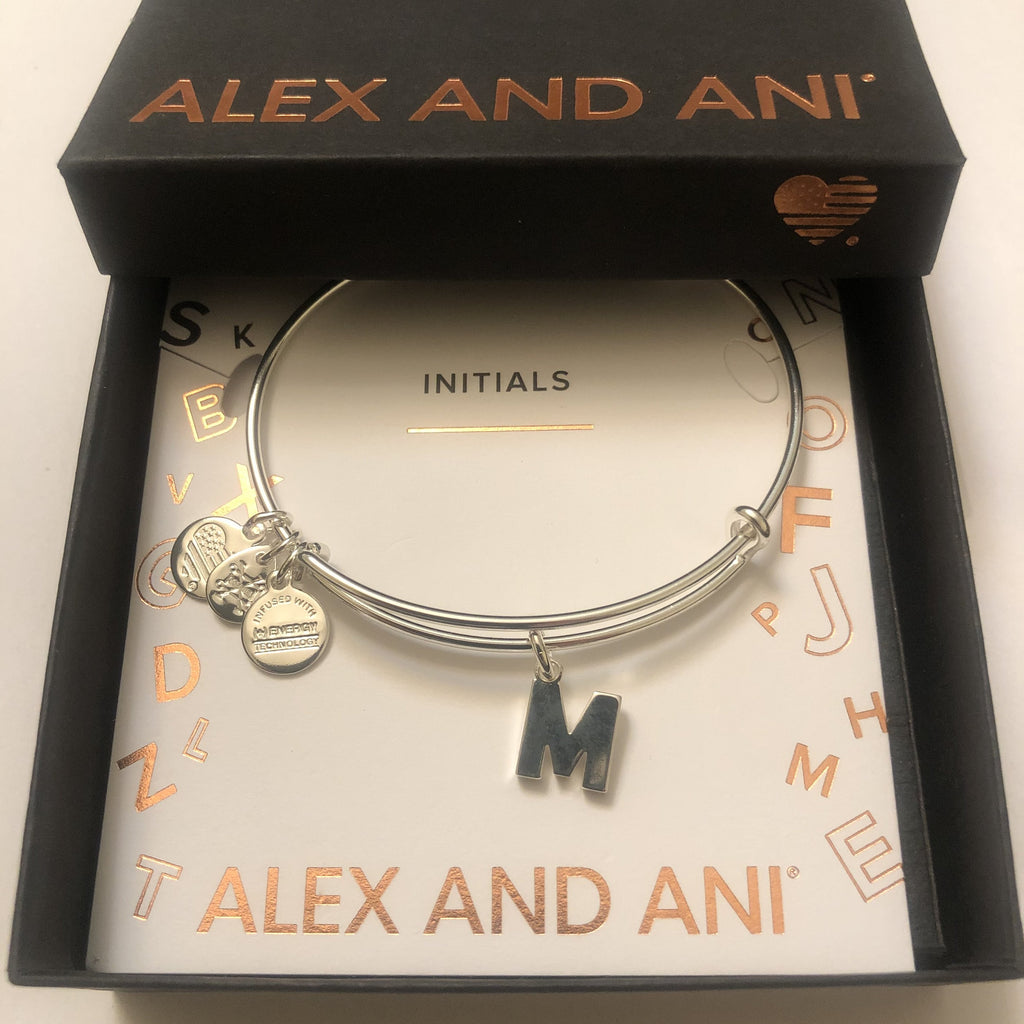 Alex and Ani Initial M III Bangle Bracelet